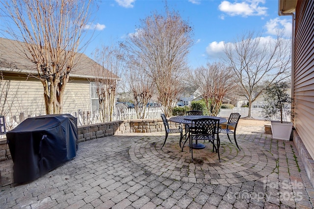 view of patio / terrace featuring area for grilling