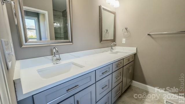 bathroom featuring vanity