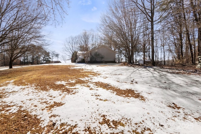 view of snowy yard