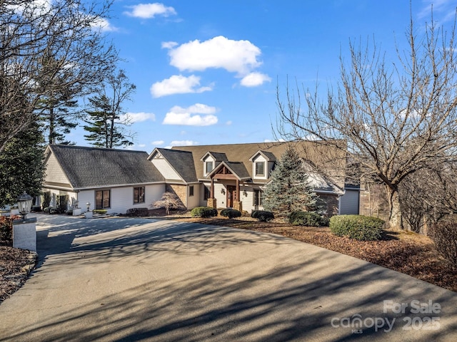 view of new england style home