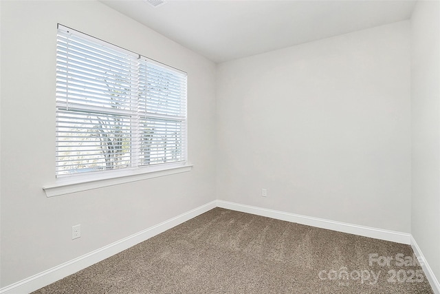 view of carpeted empty room