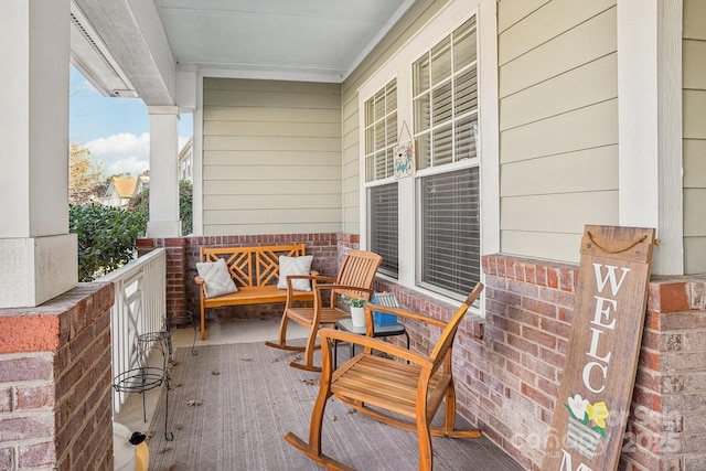 balcony with a porch