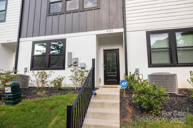 entrance to property with central AC