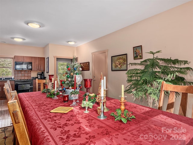 view of dining space