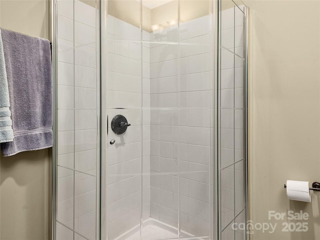 full bathroom with a stall shower