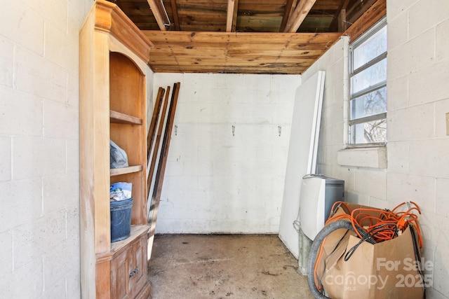 view of storage room