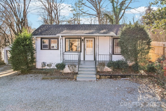 view of bungalow-style house