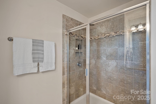 bathroom with walk in shower