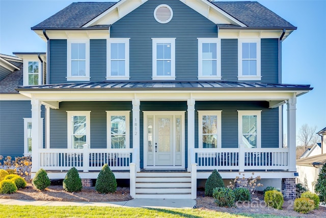 view of front of house with a porch