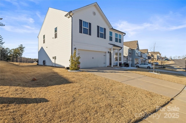 view of front of home featuring a garage