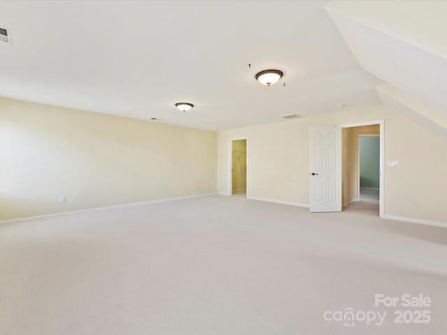 interior space with lofted ceiling