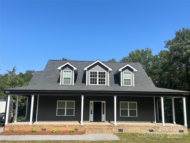 view of front of house featuring covered porch