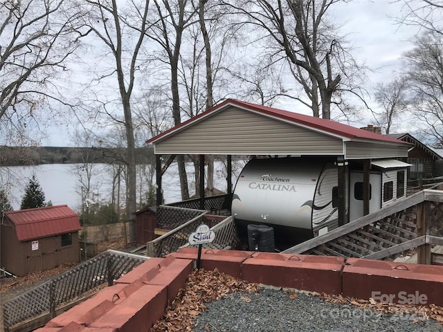 view of dock