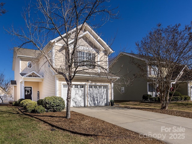 front of property featuring a garage