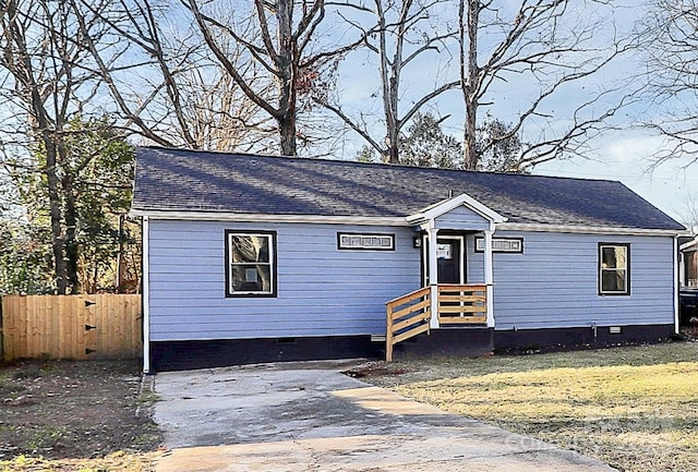 view of front of property