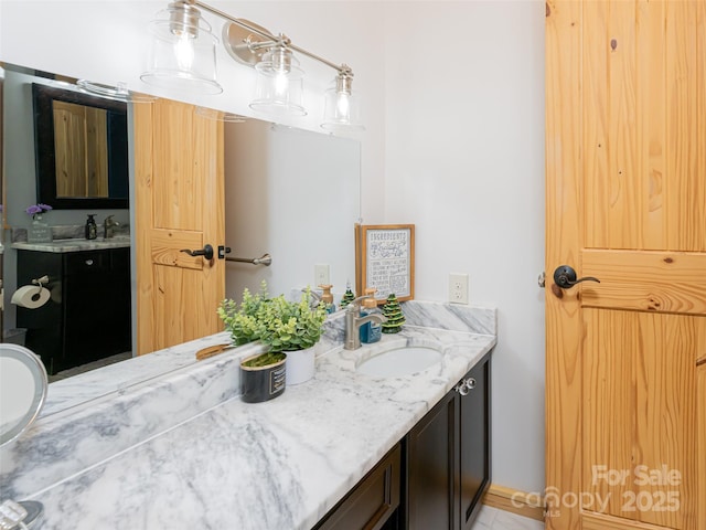 bathroom with vanity