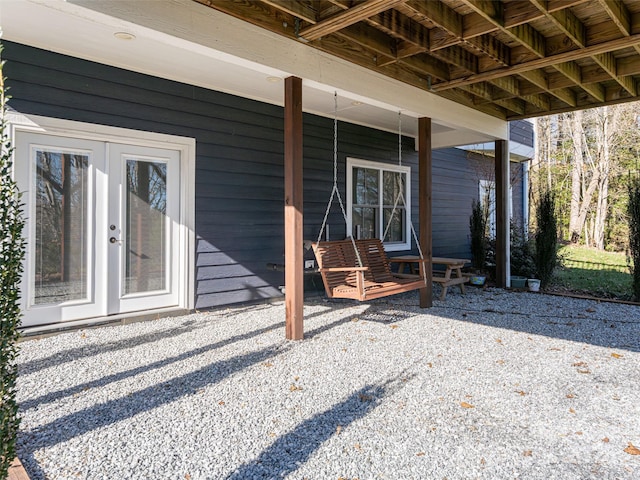 view of patio / terrace with french doors