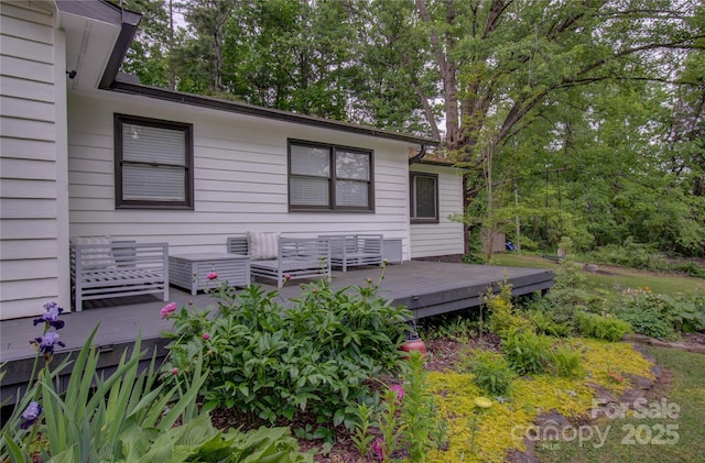 6 Candor Dr, Fletcher, NC 28732 - rear view of house featuring a wooden deck