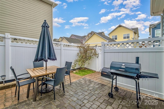 view of patio / terrace with grilling area