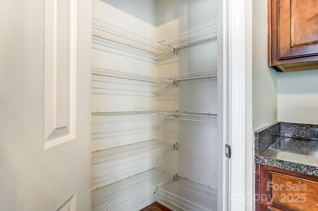 view of pantry