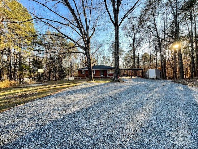 view of front of property