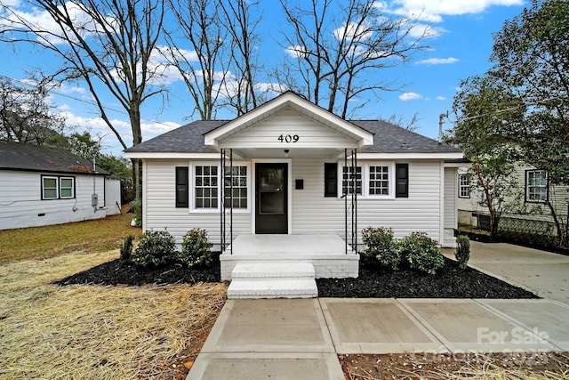 view of bungalow-style house