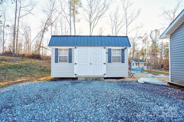 view of outbuilding