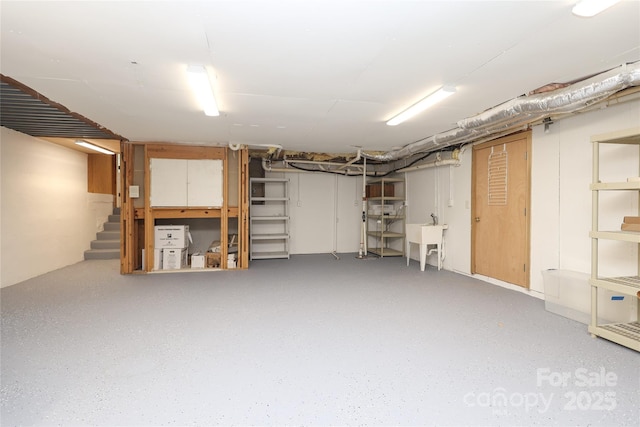 1333 Carlton Ave, Charlotte, NC 28203 - finished below grade area with stairs