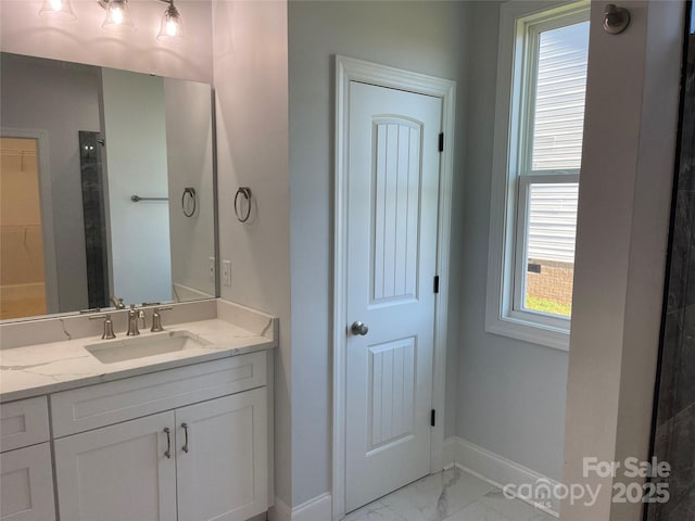 bathroom featuring vanity