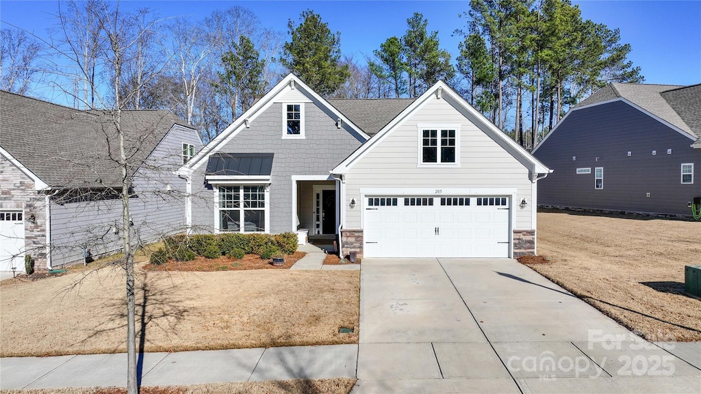 front facade featuring a garage