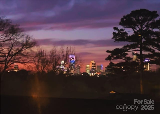 view of nature at dusk