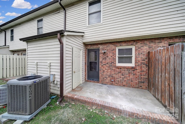 438 Stoneycreek Ln, Rock Hill, SC 29730 - doorway to property with a patio area and central air condition unit