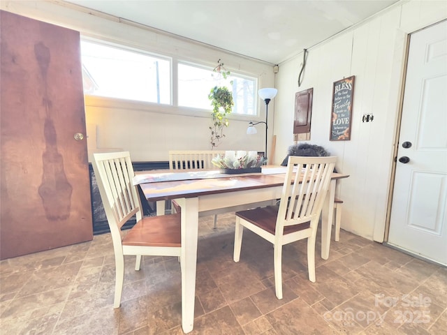 view of dining space