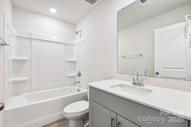 1515 Harper Landing Blvd, Stanley, NC 28164 - bathroom featuring vanity, washtub / shower combination, and recessed lighting