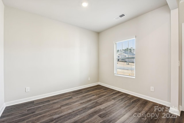 1515 Harper Landing Blvd, Stanley, NC 28164 - unfurnished room with dark wood-type flooring and recessed lighting