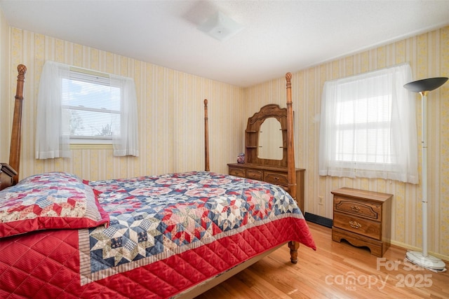 bedroom featuring hardwood / wood-style flooring