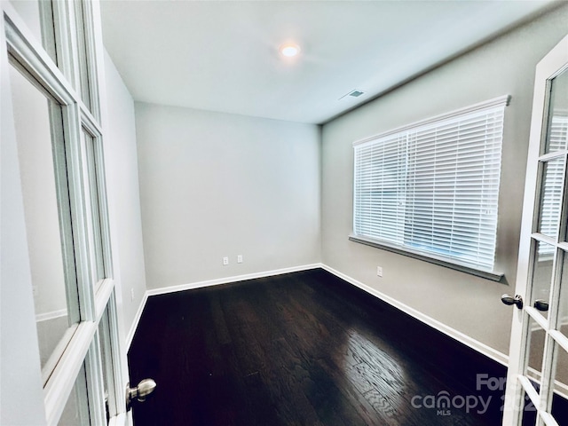 interior space with wood-type flooring