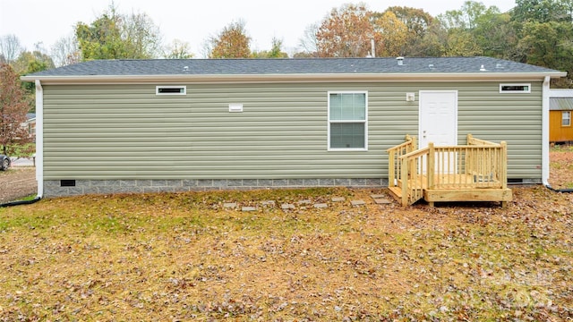 view of rear view of property