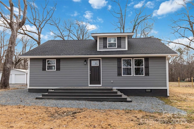 view of front of home