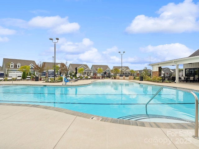 view of pool with a patio