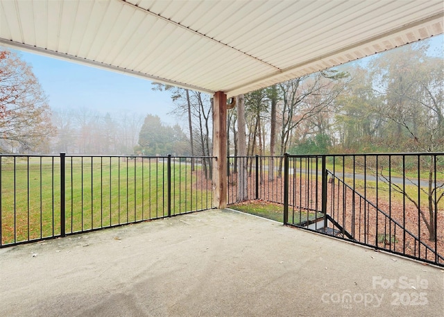 balcony featuring a patio