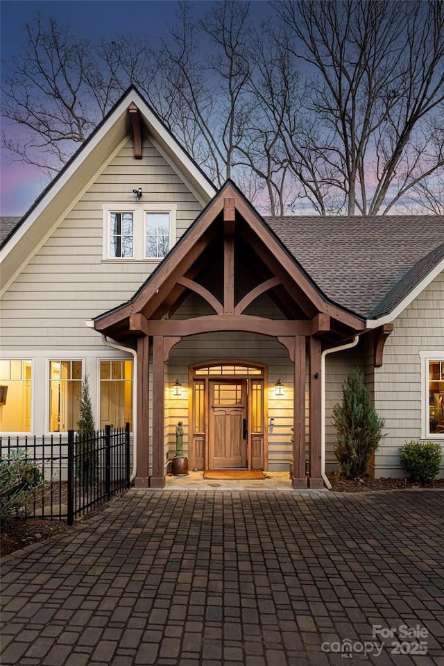 exterior space featuring a porch