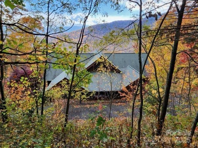 water view with a mountain view