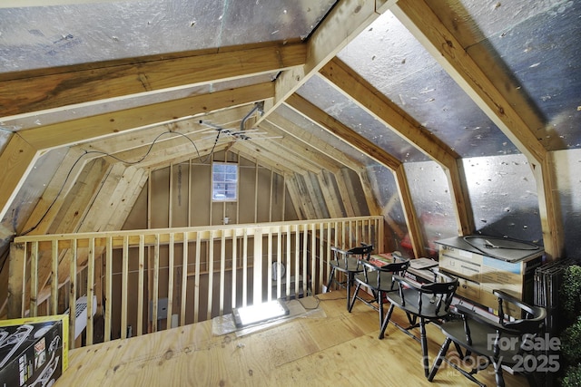 view of attic