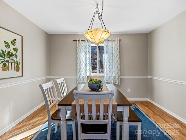 dining area featuring hardwood / wood-style floors