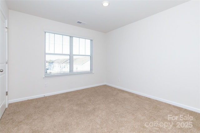 view of carpeted empty room