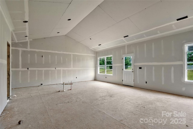 143 Tranquility Ln, Harmony, NC 28634 - spare room featuring vaulted ceiling