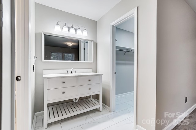 bathroom with vanity