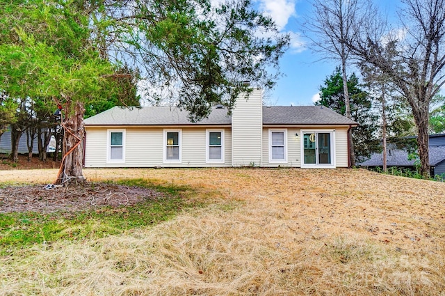 view of rear view of property