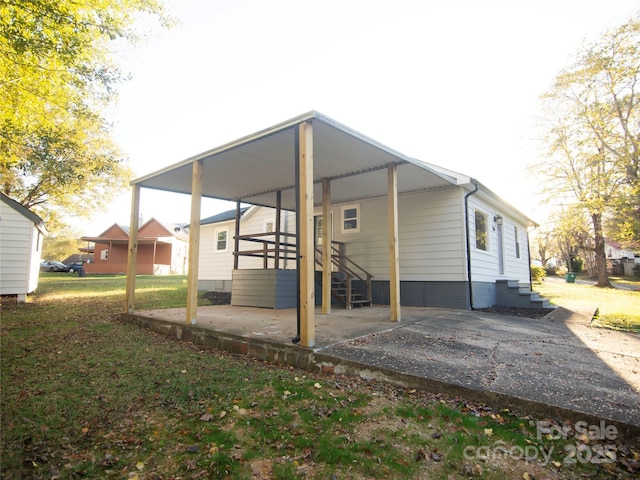 view of back of property